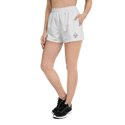 Women's Athletic Short Shorts (Ceramic Gray)